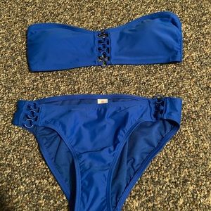 blue bathing suit